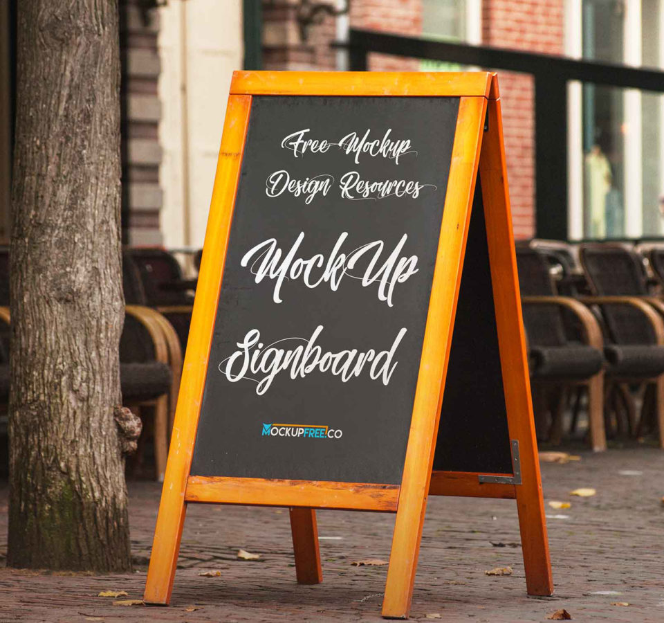 Wooden-Edges-Signboard-Mockup
