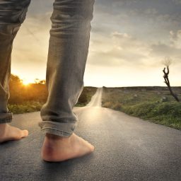 My feet on the ground