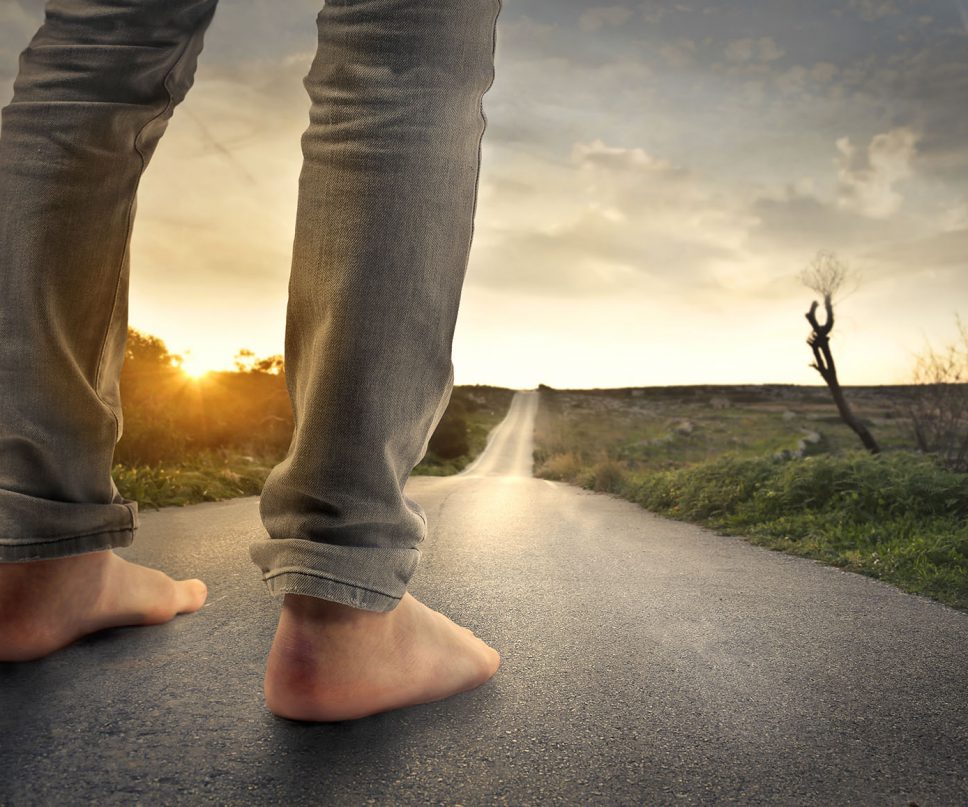 My feet on the ground