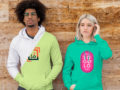 Young-female-and-man-wearing-hoodie