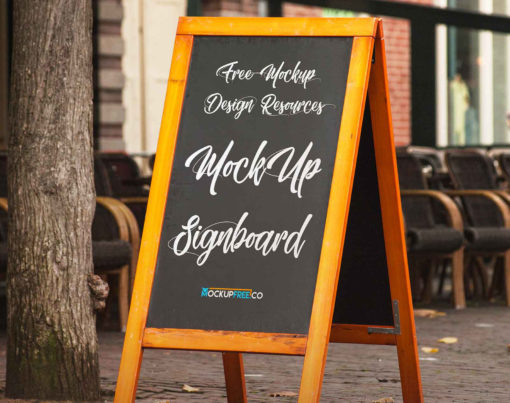 Wooden-Edges-Signboard-Mockup