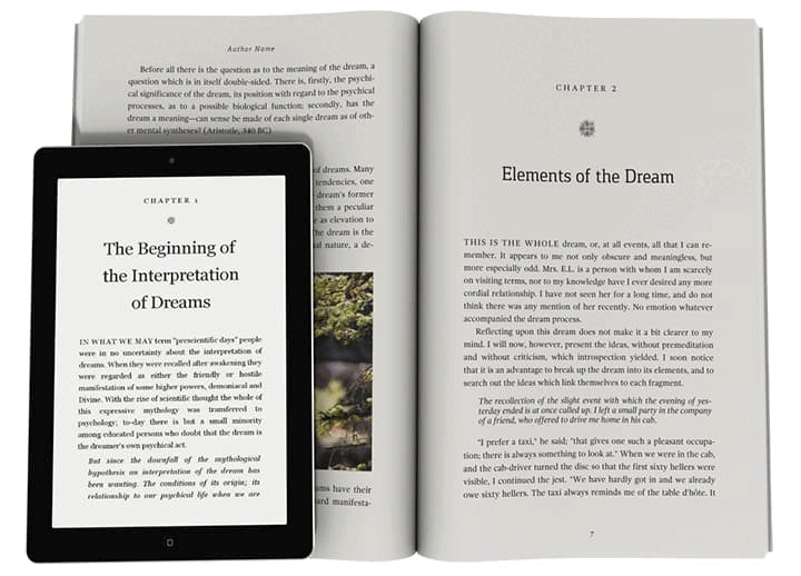book design templates in MS Word